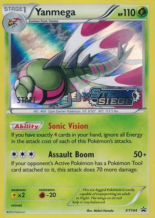 Yanmega (XY144) (Staff) [XY: Black Star Promos] | Good Games Cannington