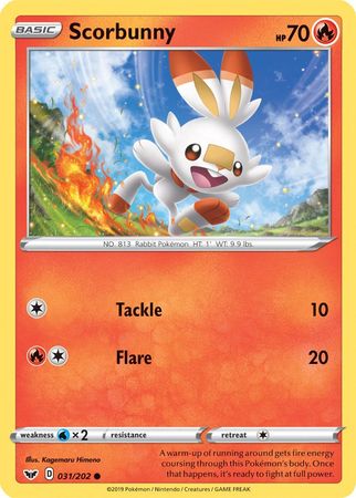 Scorbunny (031/202) (Premium Collection) [Sword & Shield: Base Set] | Good Games Cannington