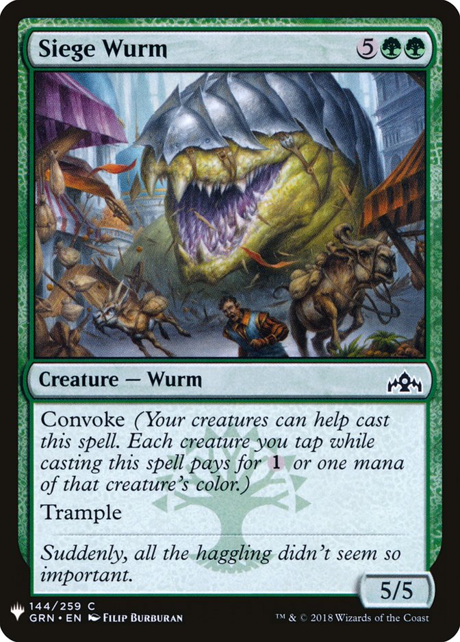 Siege Wurm [Mystery Booster] | Good Games Cannington