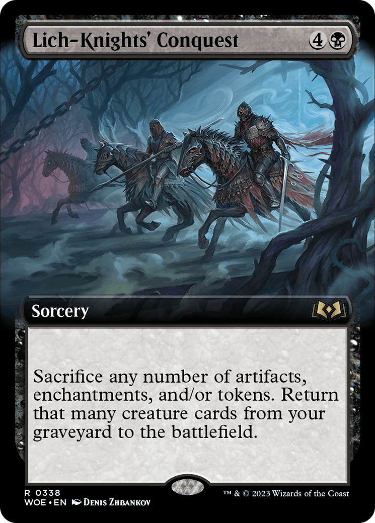 Lich-Knights' Conquest (Extended Art) [Wilds of Eldraine] | Good Games Cannington