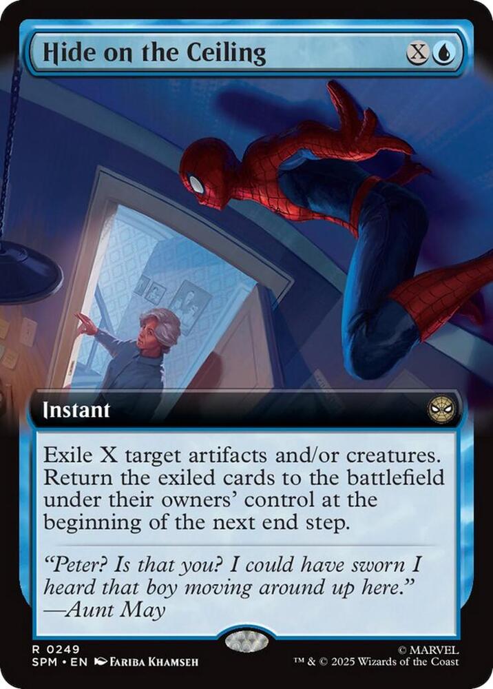 Hide on the Ceiling  249/198 (Marvel's Spider-Man)  - Extended Art Foil | Good Games Cannington
