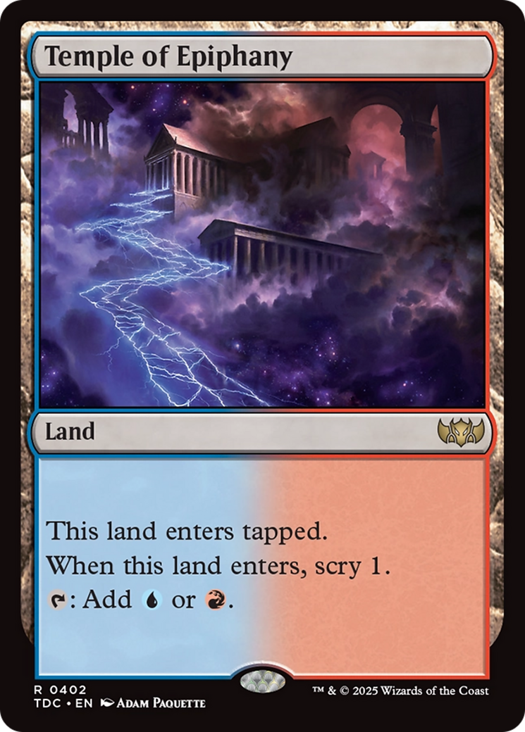 Temple of Epiphany [Tarkir: Dragonstorm Commander] | Good Games Cannington