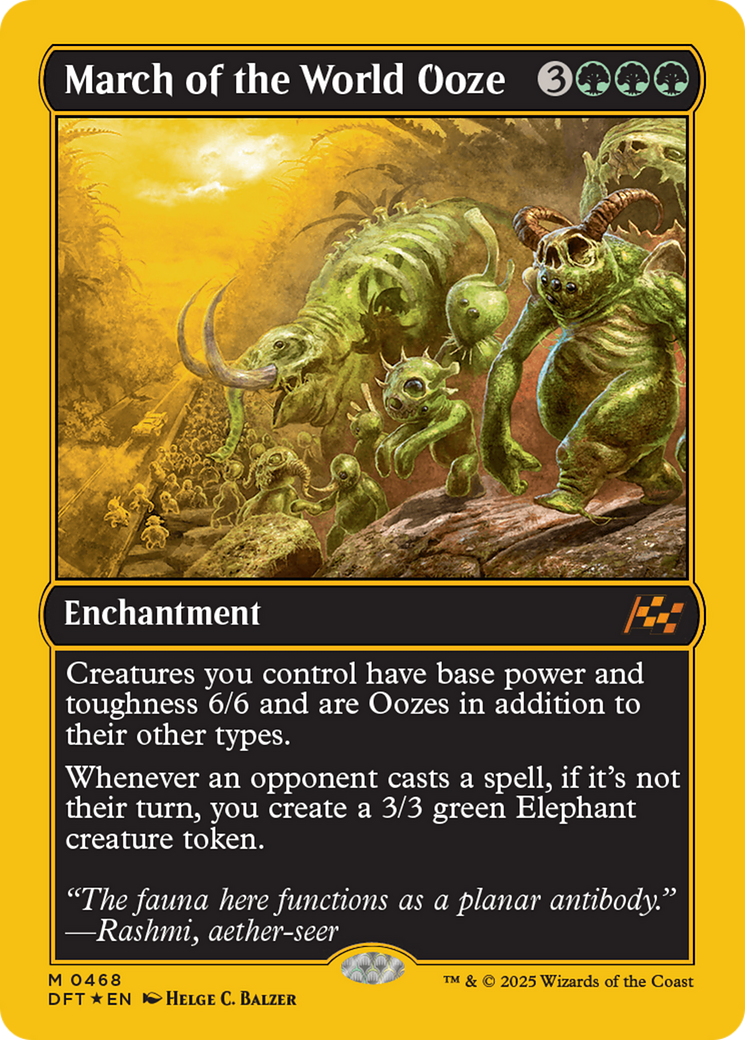 March of the World Ooze (First-Place Foil) [Aetherdrift] | Good Games Cannington