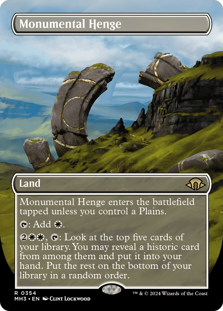 Monumental Henge (Borderless) [Modern Horizons 3] | Good Games Cannington