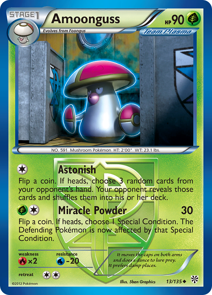 Amoonguss (13/135) [Black & White: Plasma Storm] | Good Games Cannington