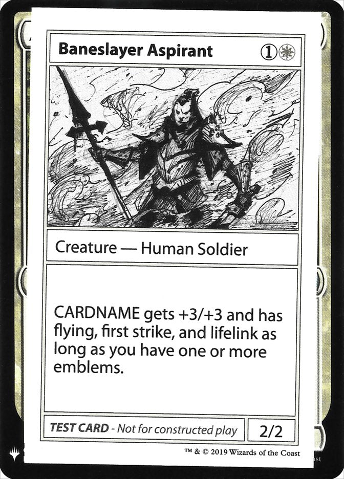 Baneslayer Aspirant [Mystery Booster Playtest Cards] | Good Games Cannington