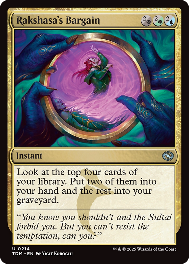Rakshasa's Bargain [Tarkir: Dragonstorm] | Good Games Cannington