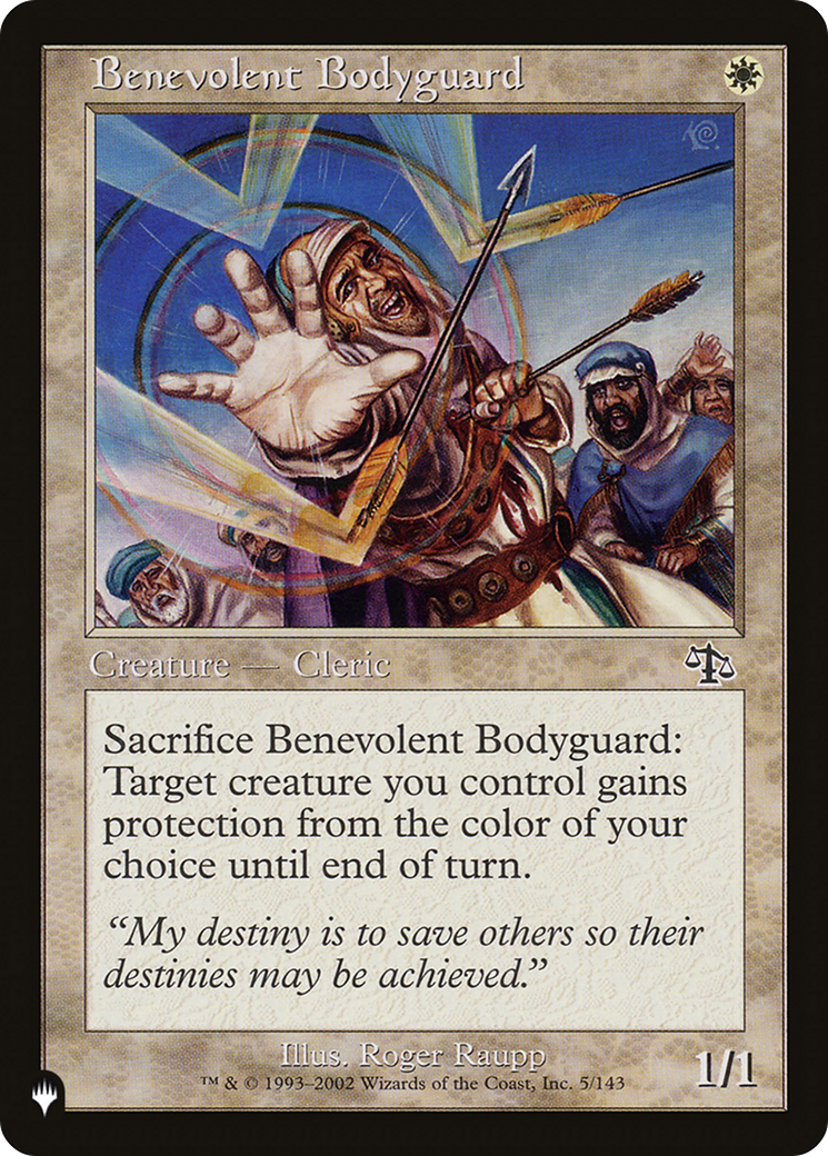 Benevolent Bodyguard [The List] | Good Games Cannington