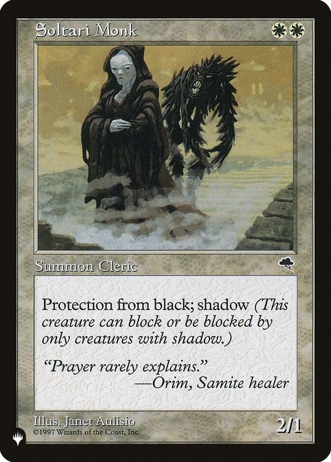 Soltari Monk  (The List Reprints)  | Good Games Cannington