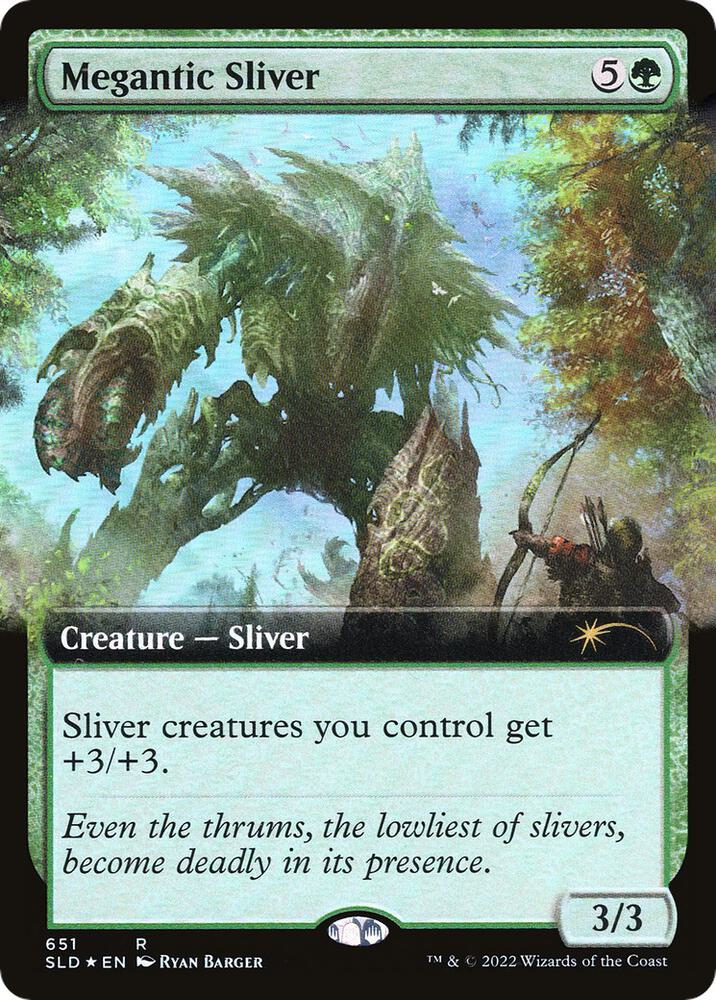 Megantic Sliver 651 (Secret Lair Drop Series)  - Extended Art Foil | Good Games Cannington