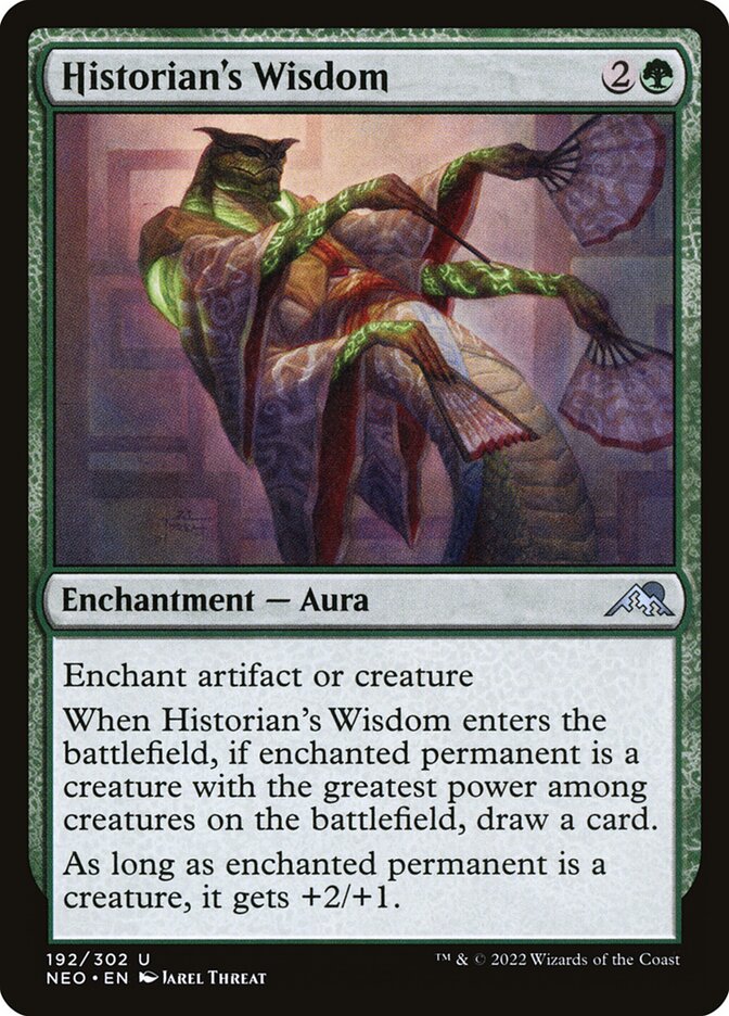 Historian's Wisdom 192/302 (Kamigawa: Neon Dynasty)  - Foil | Good Games Cannington