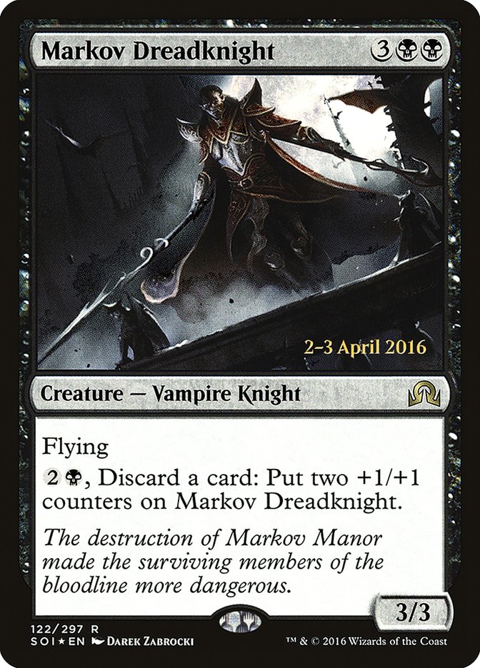 Markov Dreadknight [Shadows over Innistrad Prerelease Promos] | Good Games Cannington