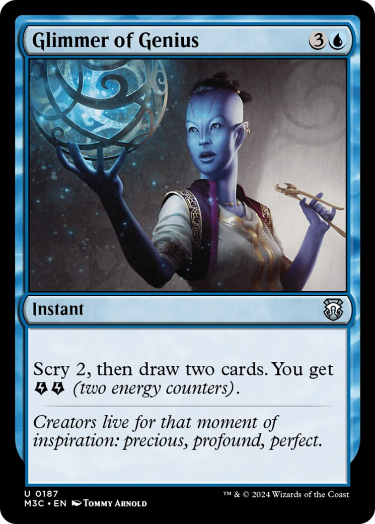 Glimmer of Genius (Ripple Foil) [Modern Horizons 3 Commander] | Good Games Cannington