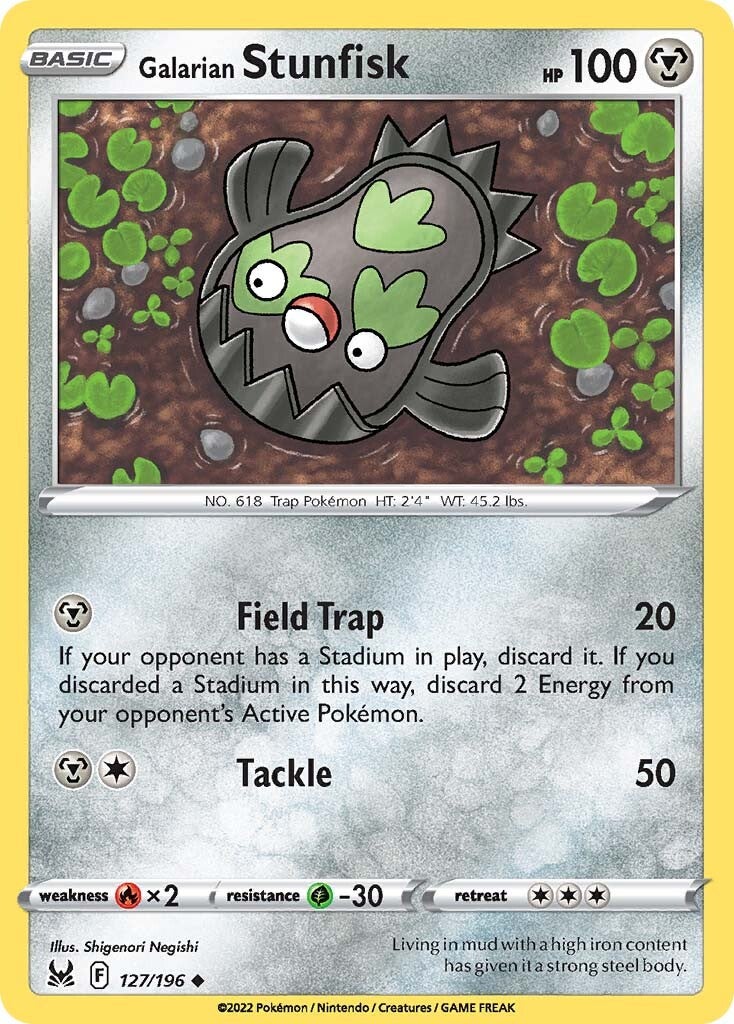 Galarian Stunfisk (127/196) [Sword & Shield: Lost Origin] | Good Games Cannington
