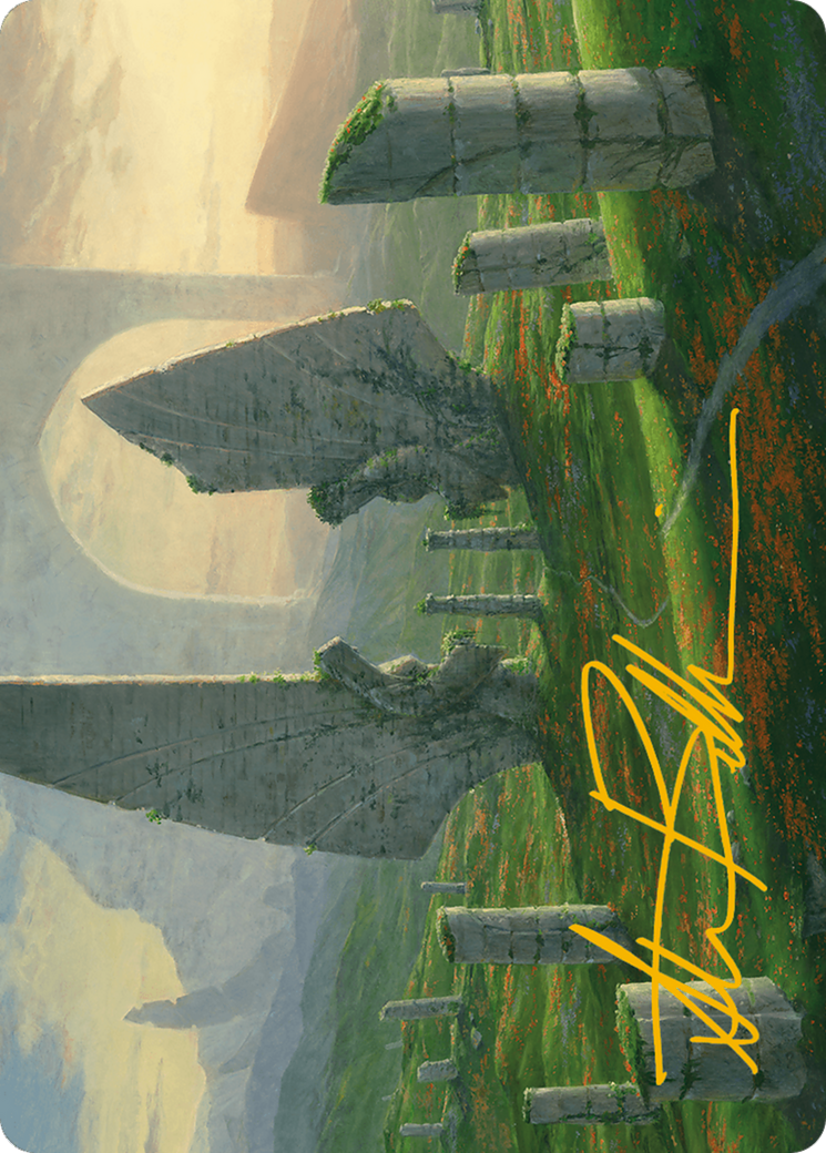 Monumental Henge Art Card (Gold-Stamped Signature) [Modern Horizons 3 Art Series] | Good Games Cannington