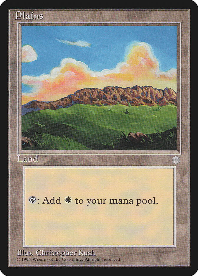 Plains (Eyes Bottom Left) [Ice Age] | Good Games Cannington