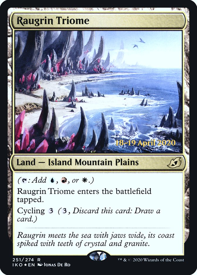 Raugrin Triome [Ikoria: Lair of Behemoths Prerelease Promos] | Good Games Cannington