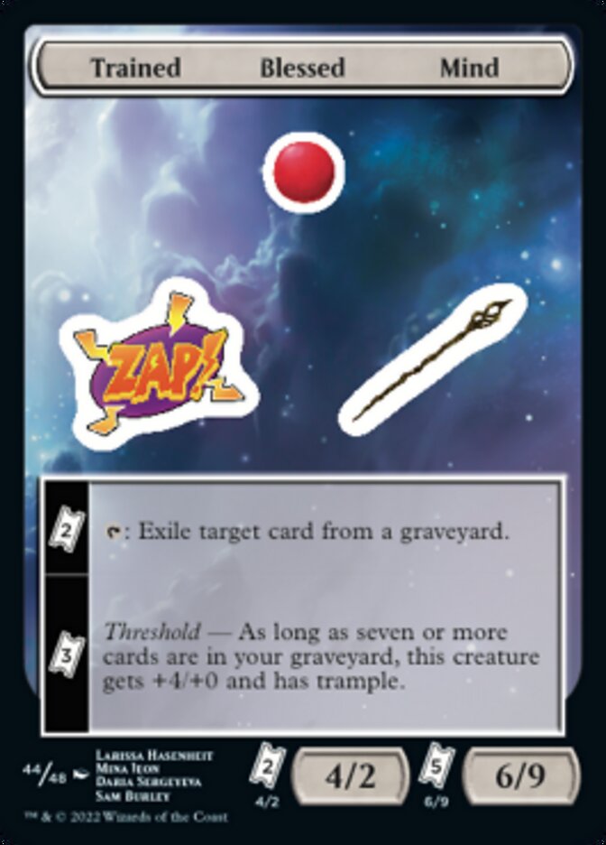 Trained Blessed Mind [Unfinity Stickers] | Good Games Cannington