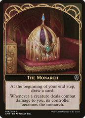 Salamander Warrior // The Monarch Double-Sided Token [Commander Legends Tokens] | Good Games Cannington