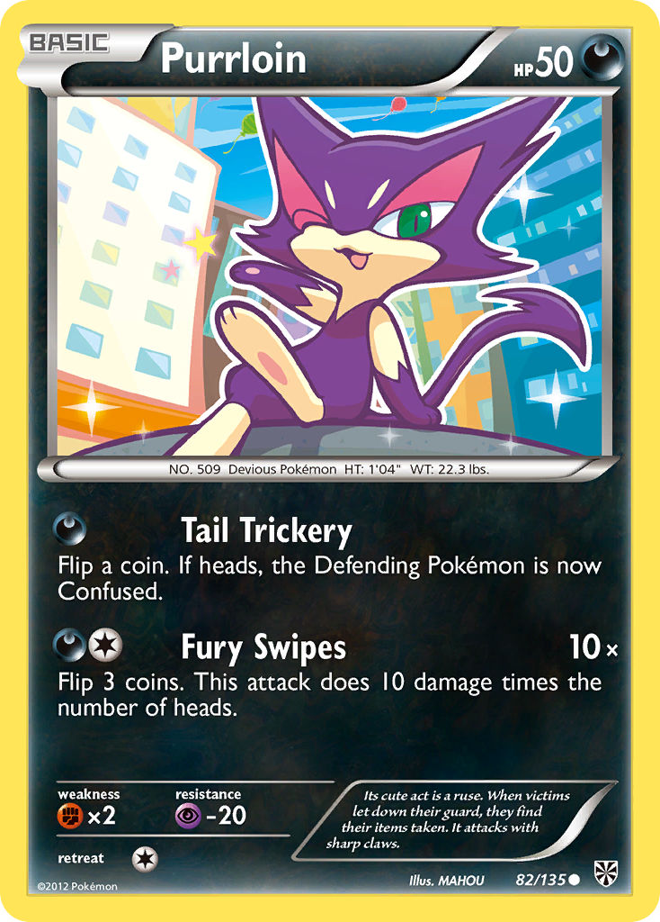 Purrloin (82/135) [Black & White: Plasma Storm] | Good Games Cannington