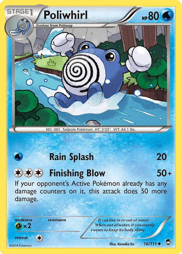 Poliwhirl (16/111) [XY: Furious Fists] | Good Games Cannington