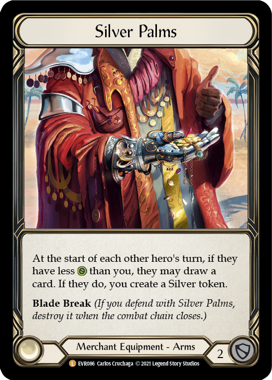 Silver Palms [EVR086] (Everfest)  1st Edition Cold Foil | Good Games Cannington