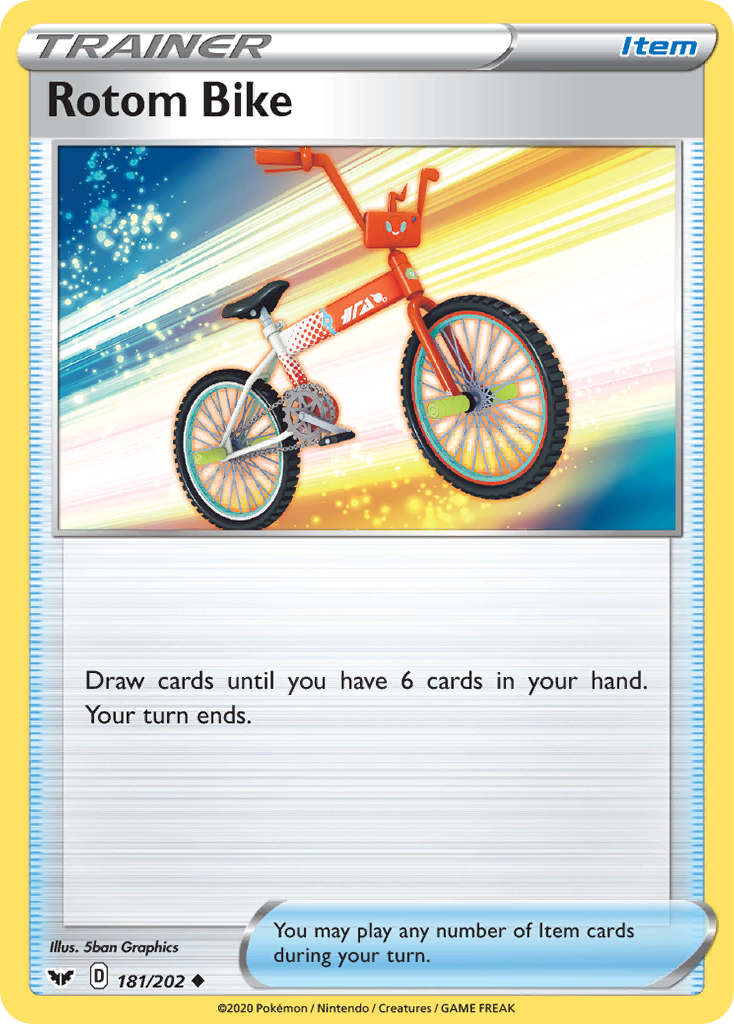 Rotom Bike (181/202) [Sword & Shield: Base Set] | Good Games Cannington