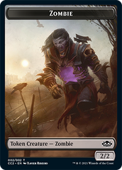 Snake // Zombie Double-Sided Token [Commander Collection: Black Tokens] | Good Games Cannington