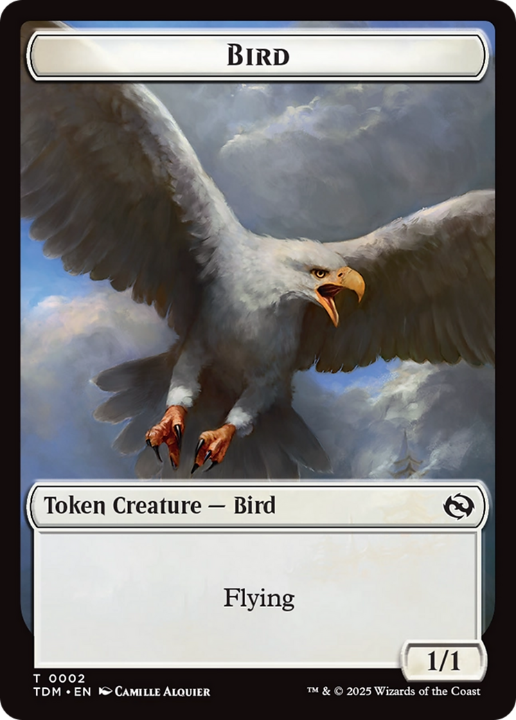Spider // Bird Double-Sided Token [Tarkir: Dragonstorm Commander Tokens] | Good Games Cannington