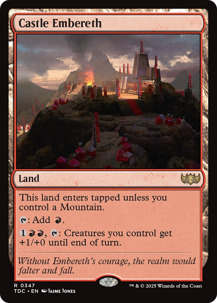 Castle Embereth [Tarkir: Dragonstorm Commander] | Good Games Cannington
