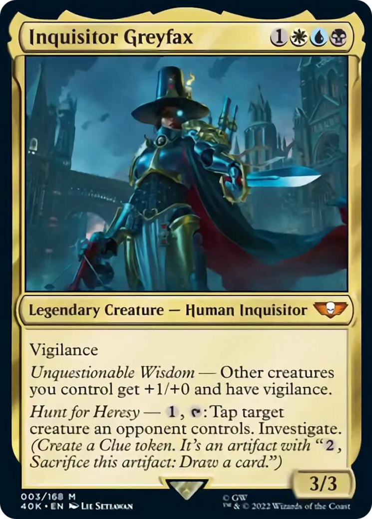 Inquisitor Greyfax (Surge Foil) [Warhammer 40,000] | Good Games Cannington