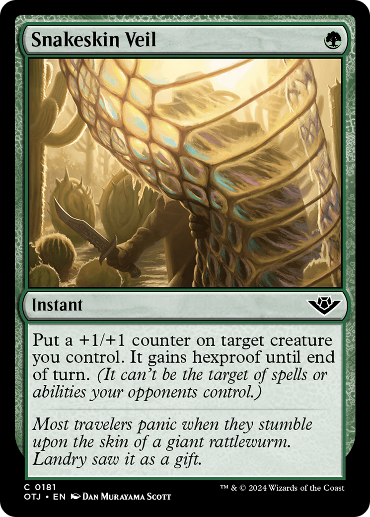 Snakeskin Veil [Outlaws of Thunder Junction] | Good Games Cannington