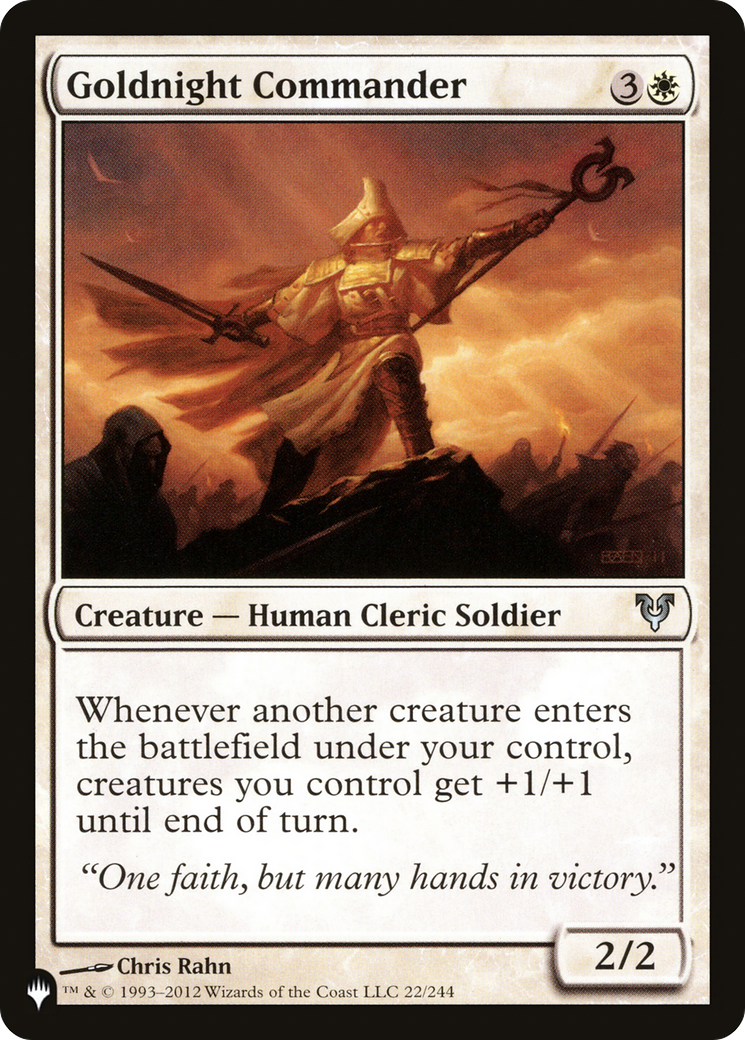 Goldnight Commander [The List] | Good Games Cannington