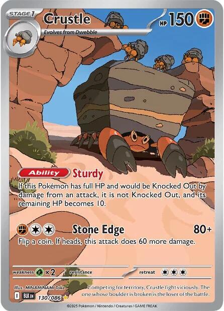 Crustle 130/086 (SV: Black Bolt)  - Holofoil | Good Games Cannington