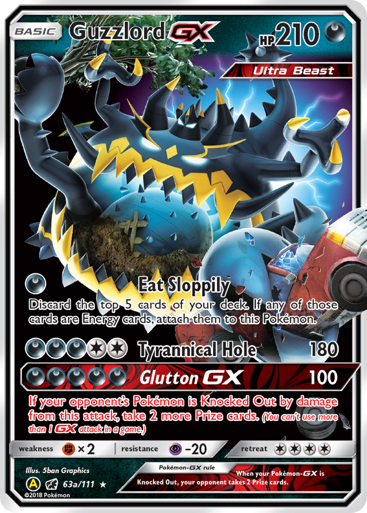 Guzzlord GX (63a/111) [Alternate Art Promos] | Good Games Cannington