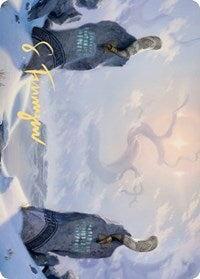 Snow-Covered Plains (276) Art Card (Gold-Stamped Signature) [Kaldheim Art Series] | Good Games Cannington