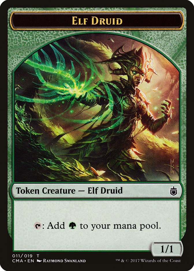 Elf Druid Token [Commander Anthology Tokens] | Good Games Cannington