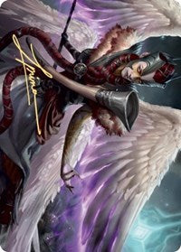 Firja, Judge of Valor Art Card (Gold-Stamped Signature) [Kaldheim Art Series] | Good Games Cannington
