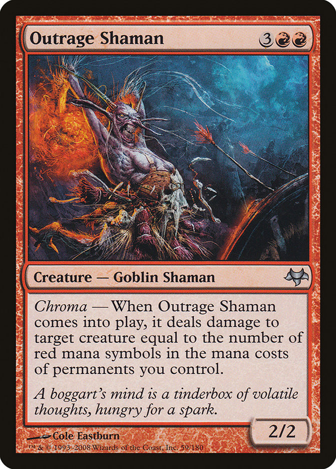 Outrage Shaman 59/180 (Eventide)  | Good Games Cannington