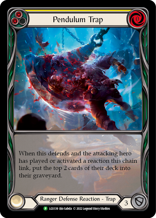 Pendulum Trap (Yellow) [LGS139] (Promo)  Rainbow Foil | Good Games Cannington