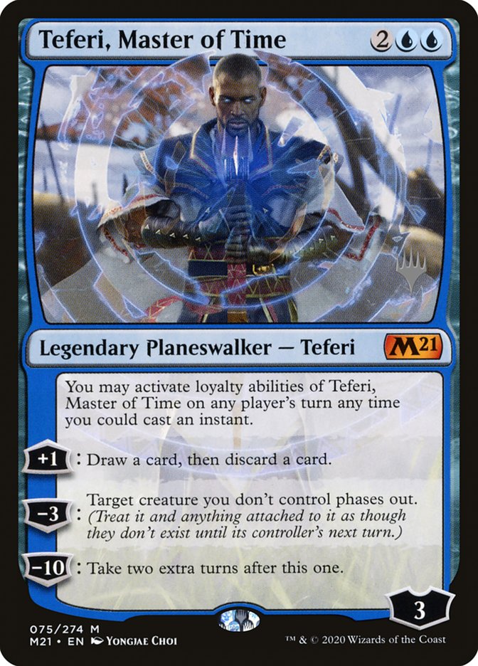 Teferi, Master of Time (Promo Pack) (75) [Core Set 2021 Promos] | Good Games Cannington