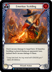 Emeritus Scolding (Red) [EVR125] (Everfest)  1st Edition Rainbow Foil | Good Games Cannington