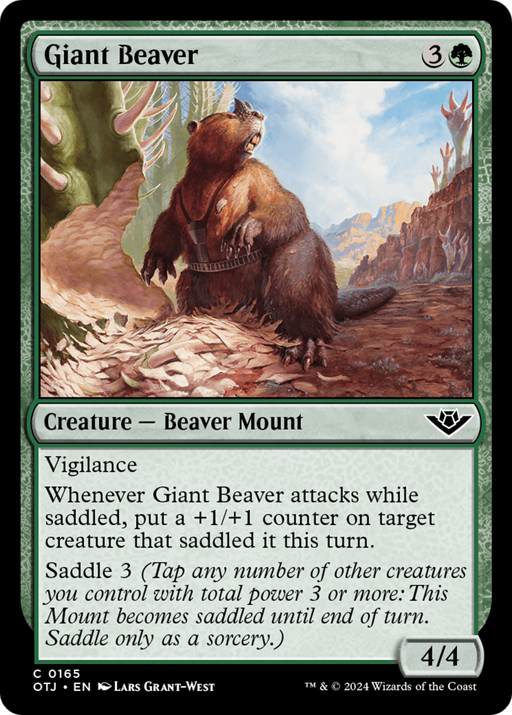 Giant Beaver [Outlaws of Thunder Junction] | Good Games Cannington