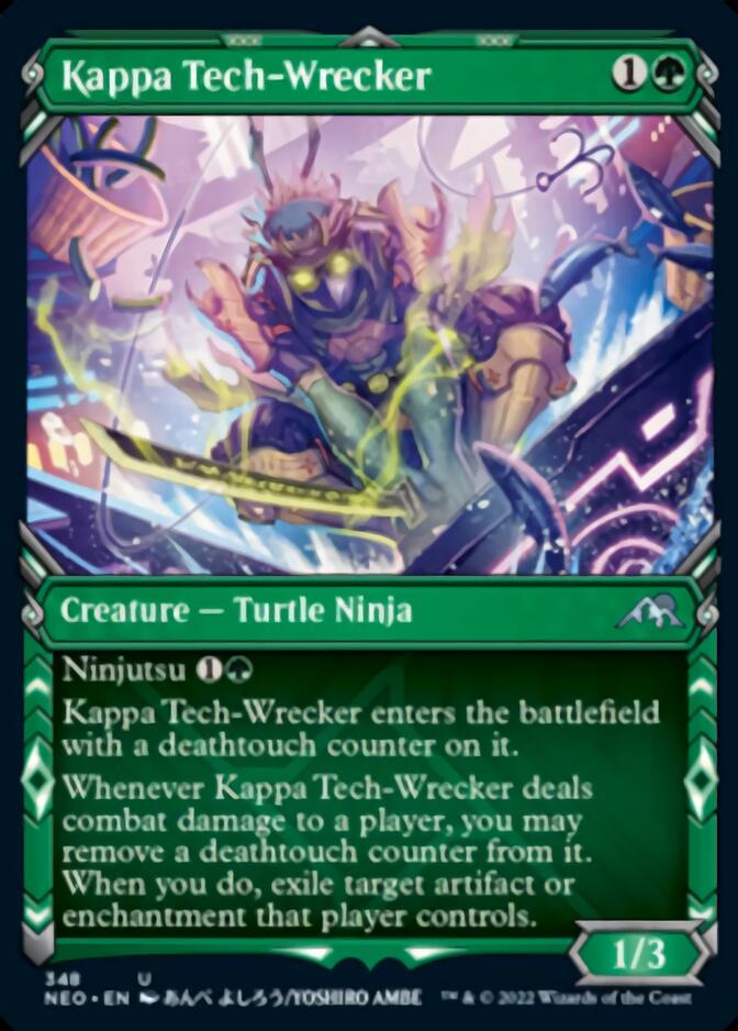 Kappa Tech-Wrecker (Showcase Ninja) [Kamigawa: Neon Dynasty] | Good Games Cannington