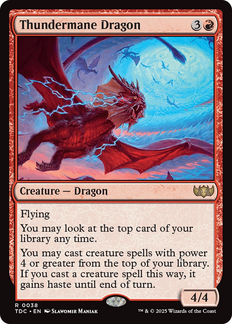 Thundermane Dragon [Tarkir: Dragonstorm Commander] | Good Games Cannington