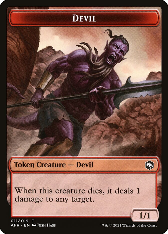 Devil // Boo Double-Sided Token [Dungeons & Dragons: Adventures in the Forgotten Realms Tokens] | Good Games Cannington