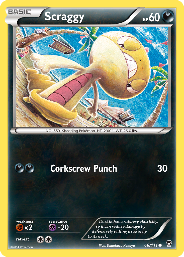 Scraggy (66/111) [XY: Furious Fists] | Good Games Cannington