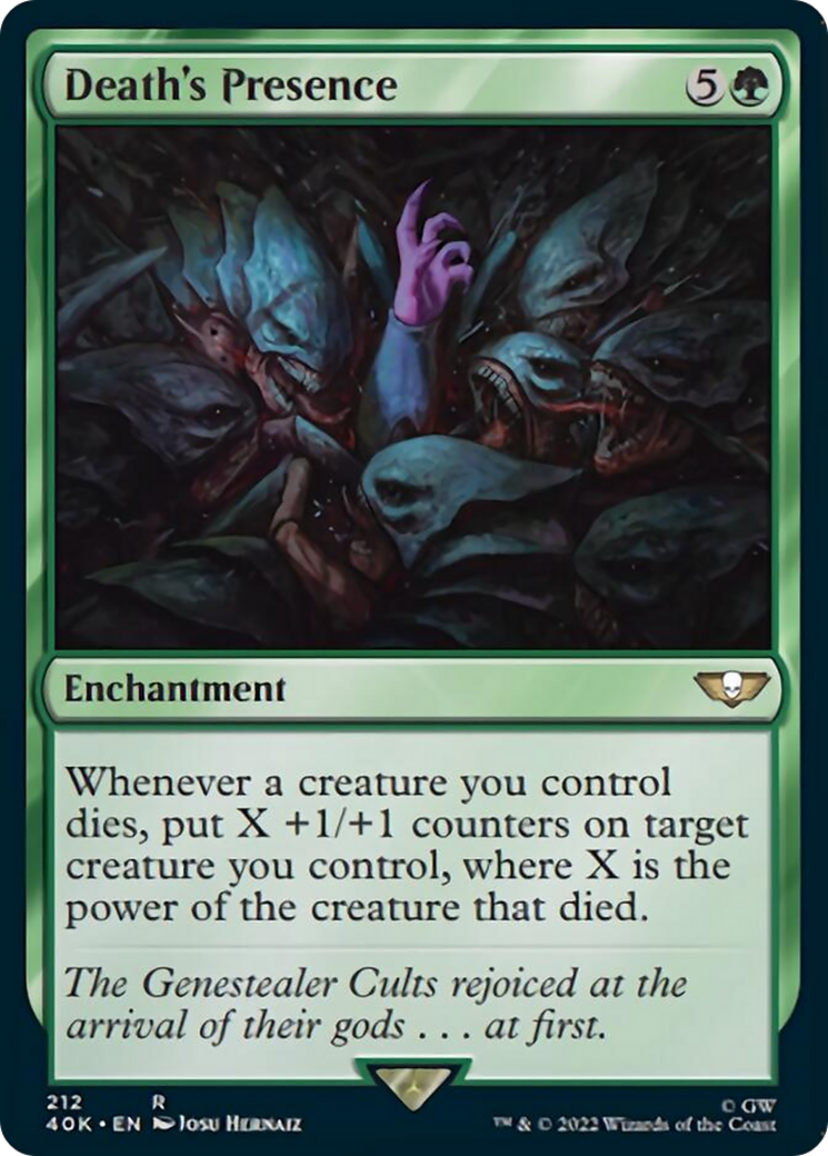 Death's Presence (Surge Foil) [Warhammer 40,000] | Good Games Cannington
