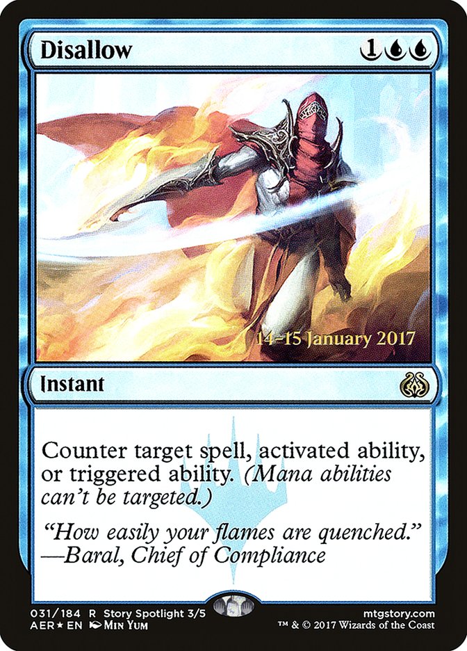 Disallow [Aether Revolt Prerelease Promos] | Good Games Cannington