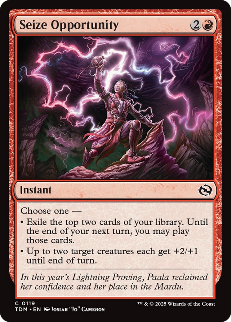 Seize Opportunity [Tarkir: Dragonstorm] | Good Games Cannington